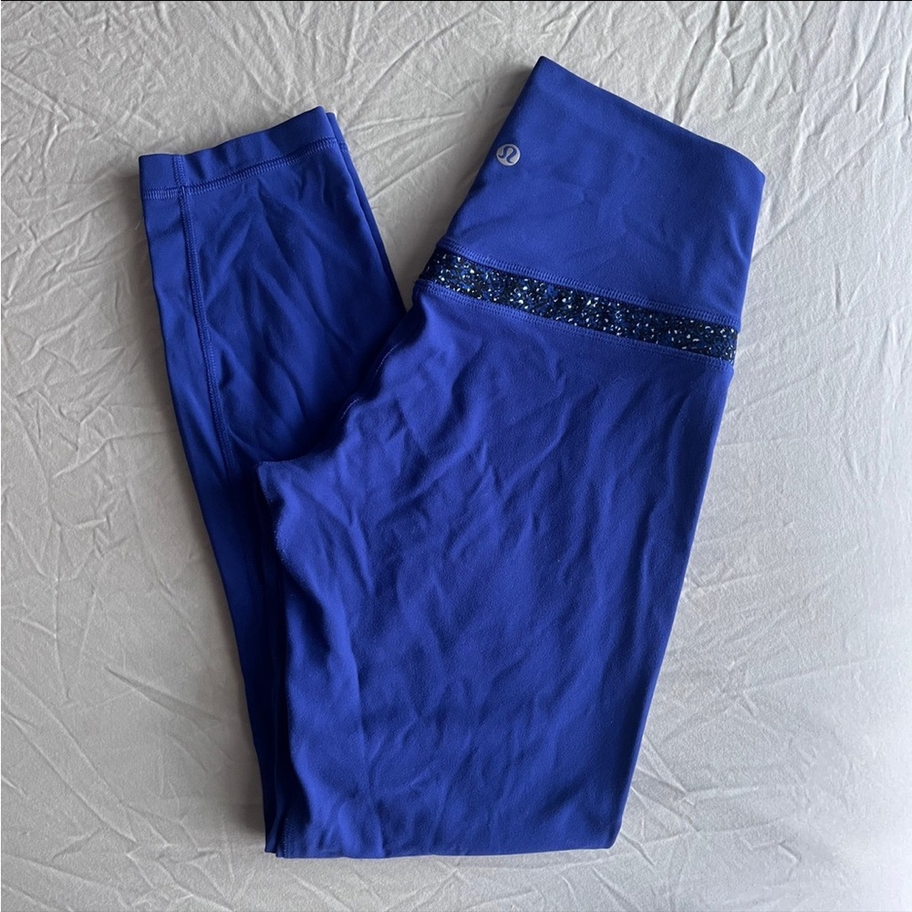 RARE Original Lululemon Align Leggings Sapphire Blue 6 Double Seam Pant OG